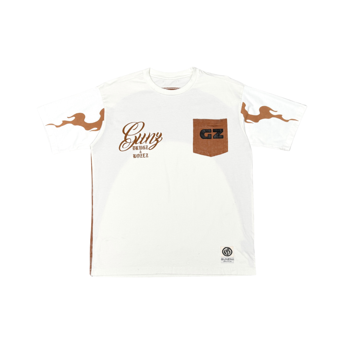 GUNZINII 'DRUGZ & ROSEZ' SS TEE (WHT)