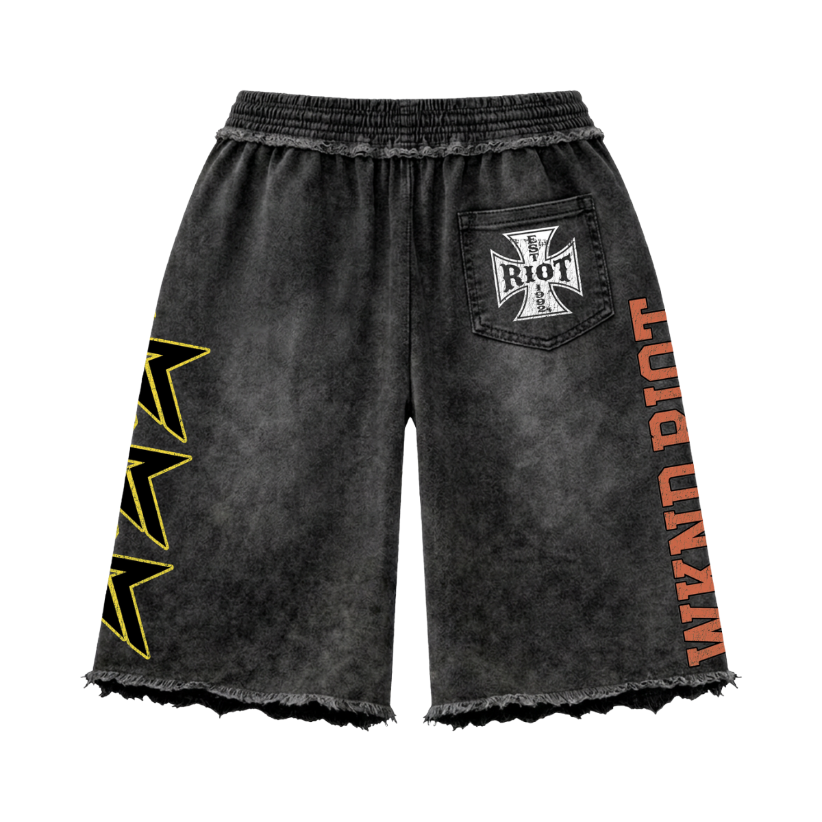WR 'ART DEPT' BAGGY SHORTS (BLK)
