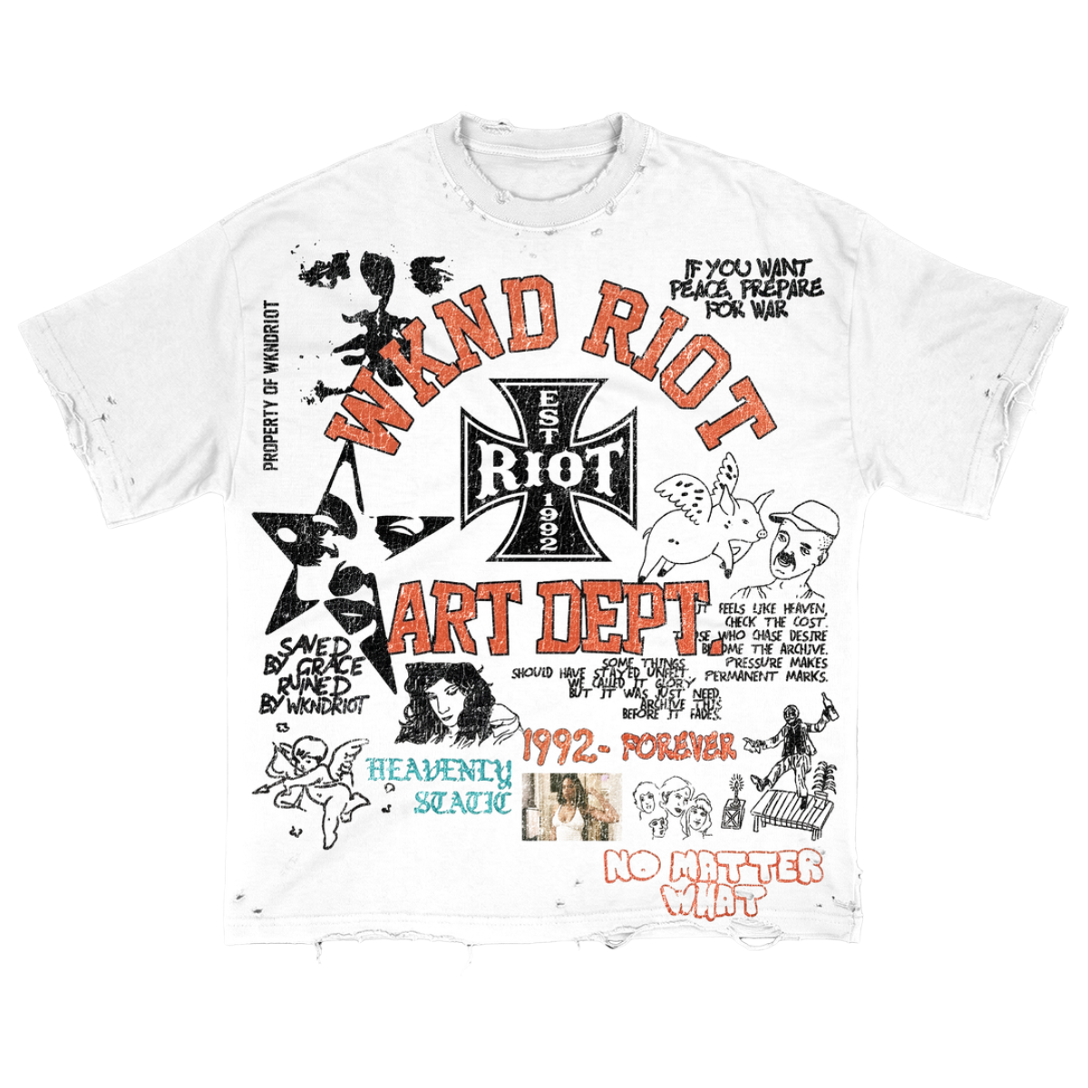 WR 'ART DEPT' SS TEE (WHT)
