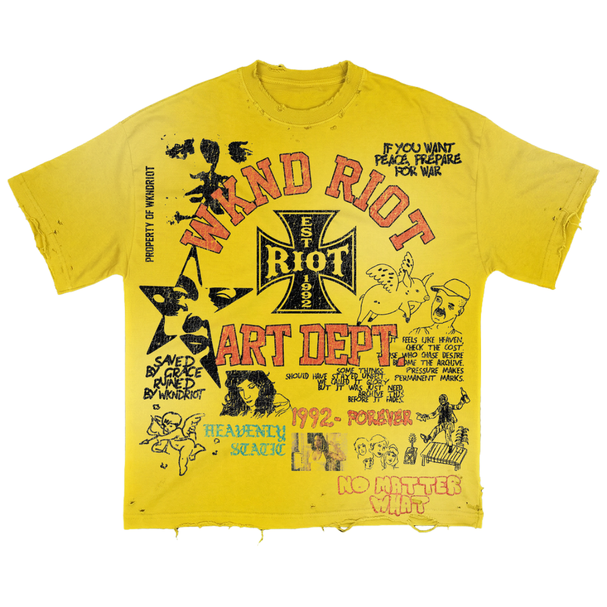 WR 'ART DEPT' SS TEE (YLW)
