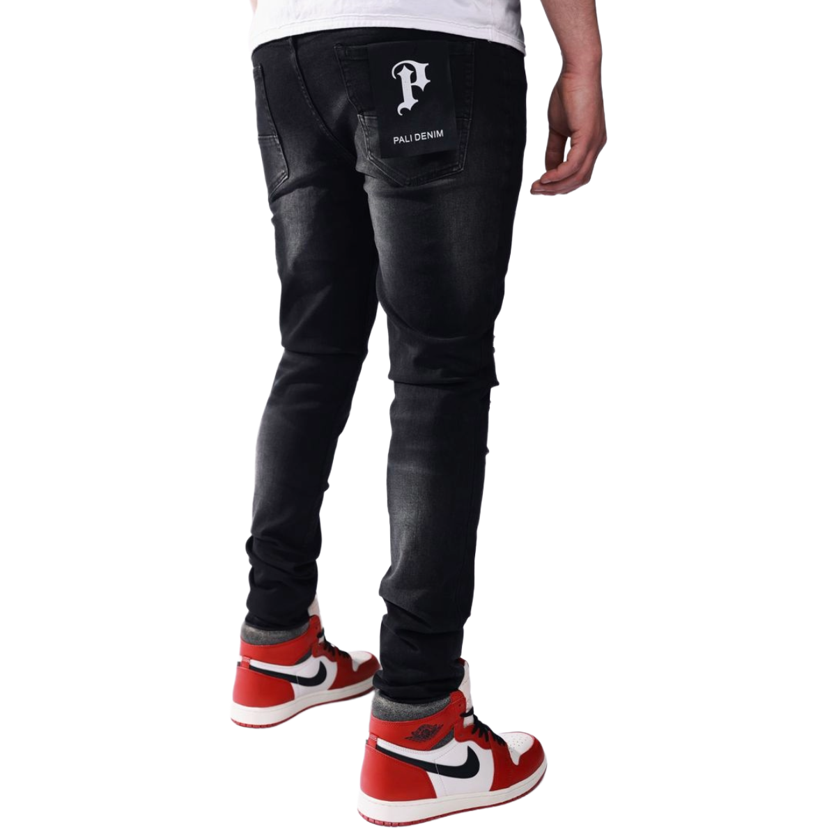 PD 'PL021' WASHED DENIM (BLK)