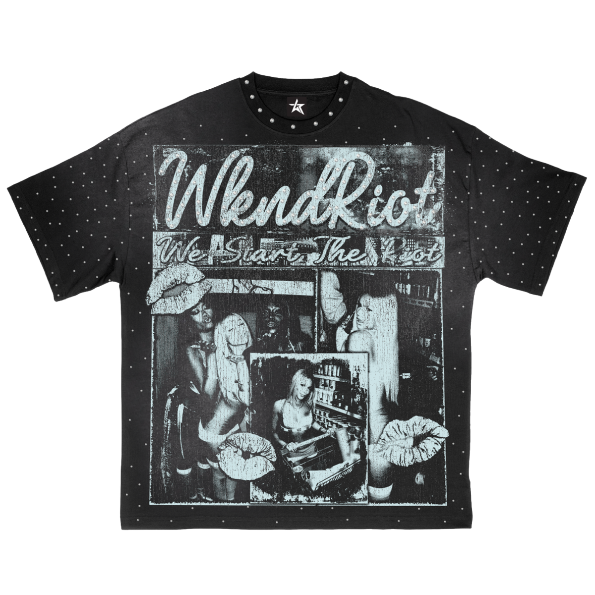 WR 'BORN A STAR' SS TEE (BLK)