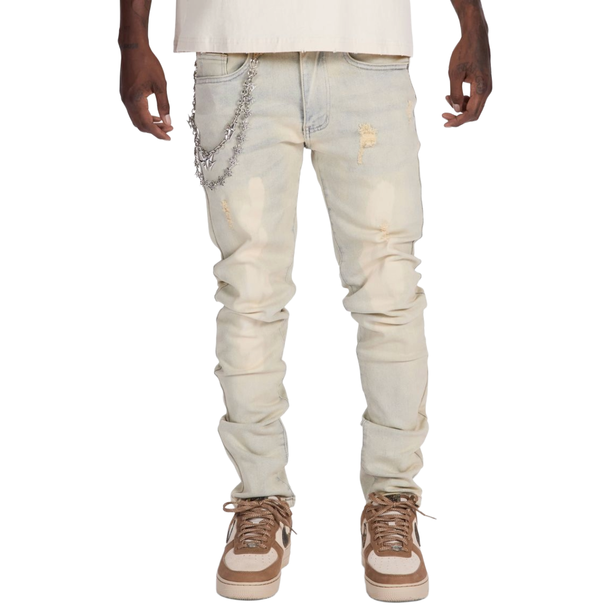 MELEE 'TOPEKA' LIGHT STONE DENIM