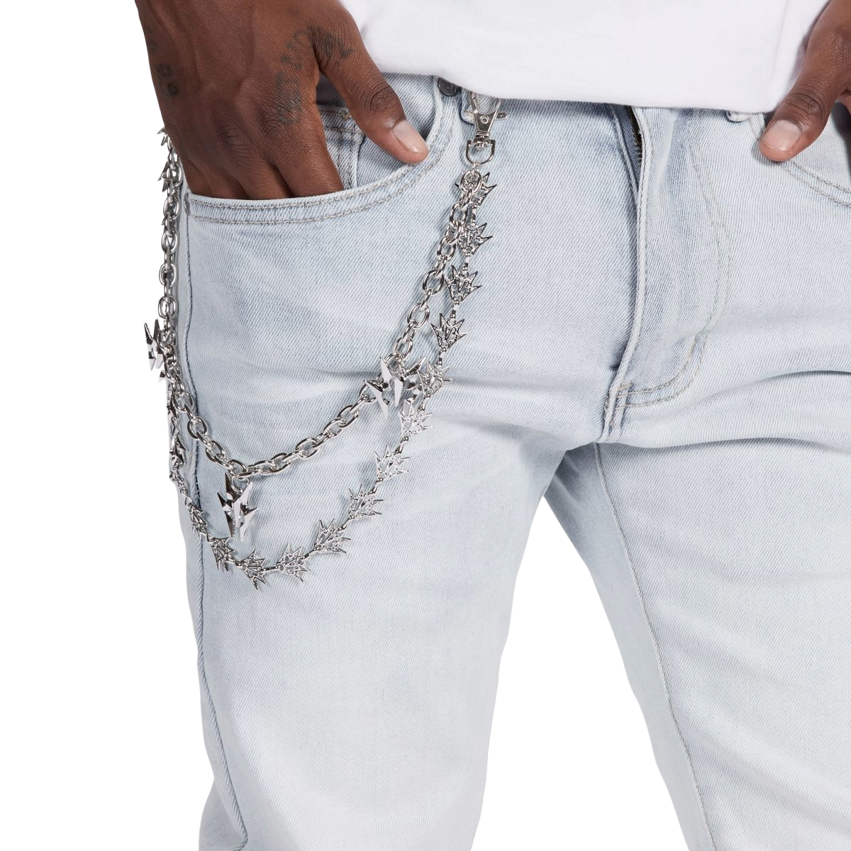 MELEE 'IGLOO' ICE WASH DENIM