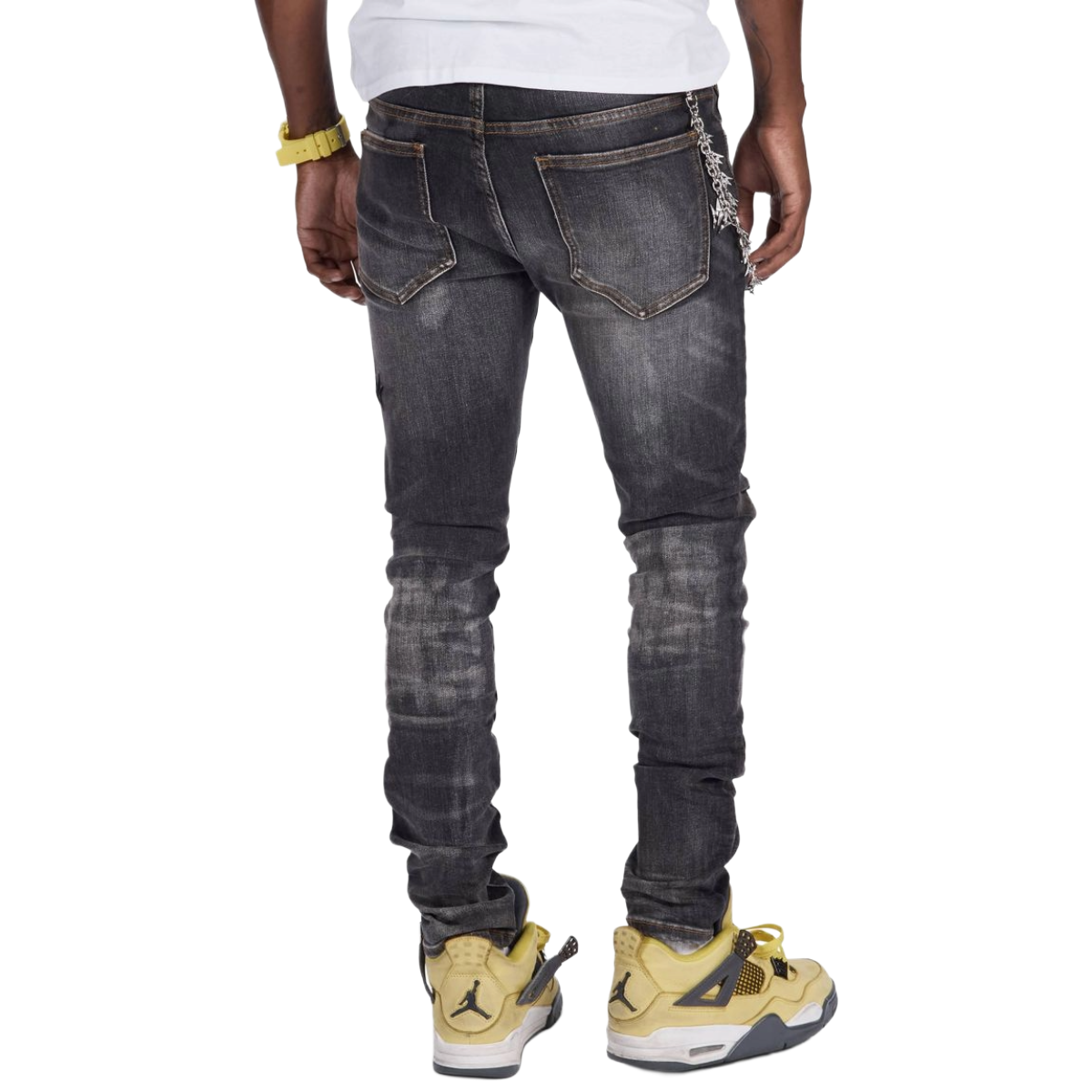 MELEE 'YOSEMITE' CHARCOAL WASH DENIM