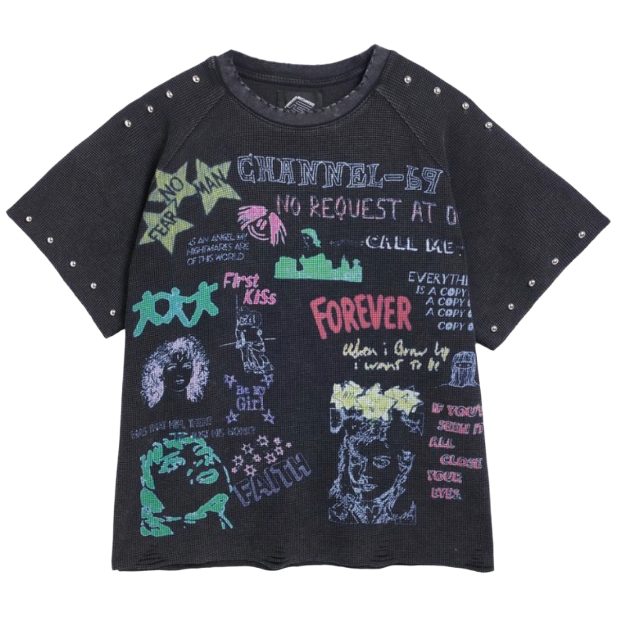 FS 'WAFFLE FOREVER' SS TEE (BLK)