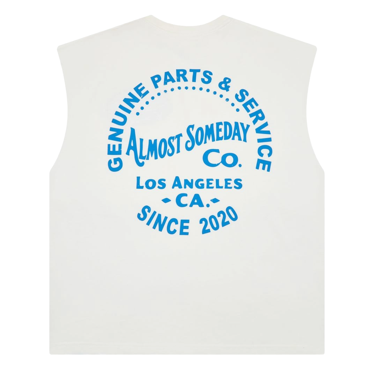 AS 'MECHANIC' SLEEVELESS TEE (CRM)