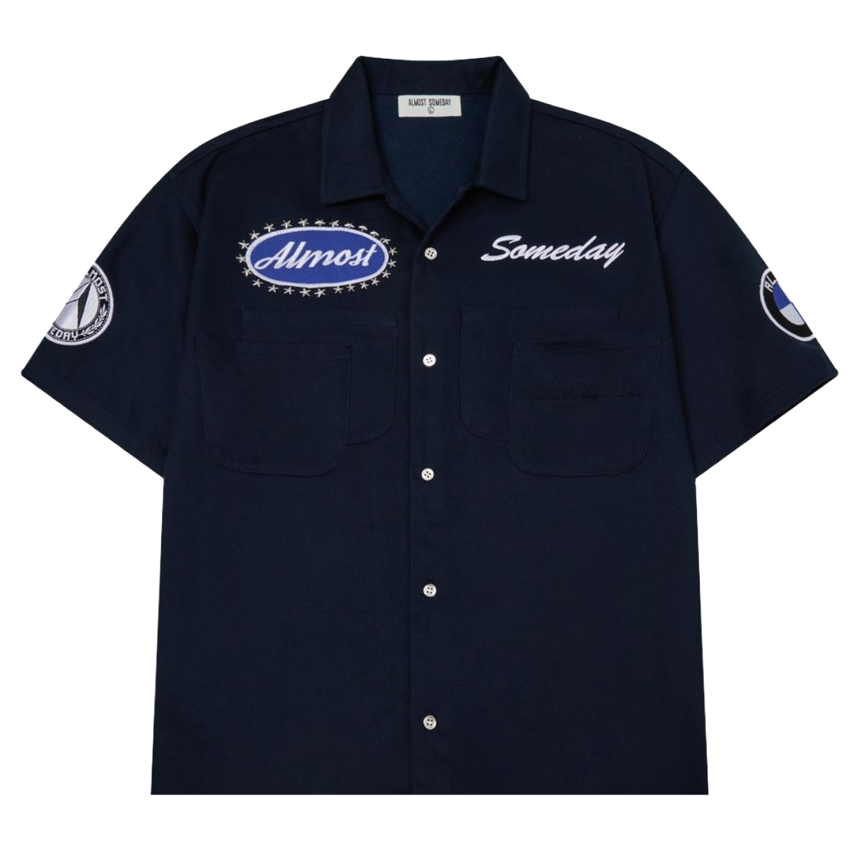 AS 'MECHANIC' BUTTON UP (NAVY)