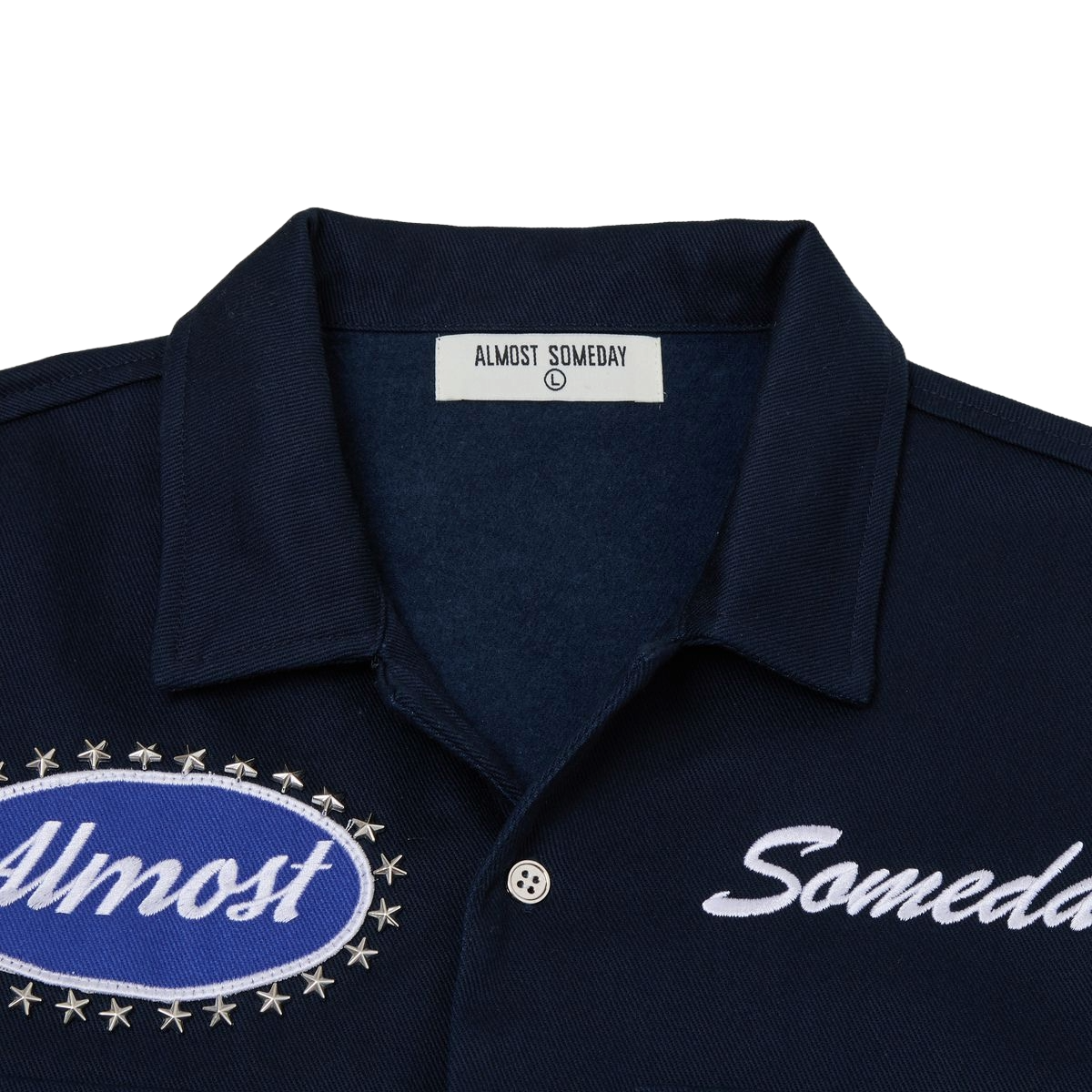 AS 'MECHANIC' BUTTON UP (NAVY)