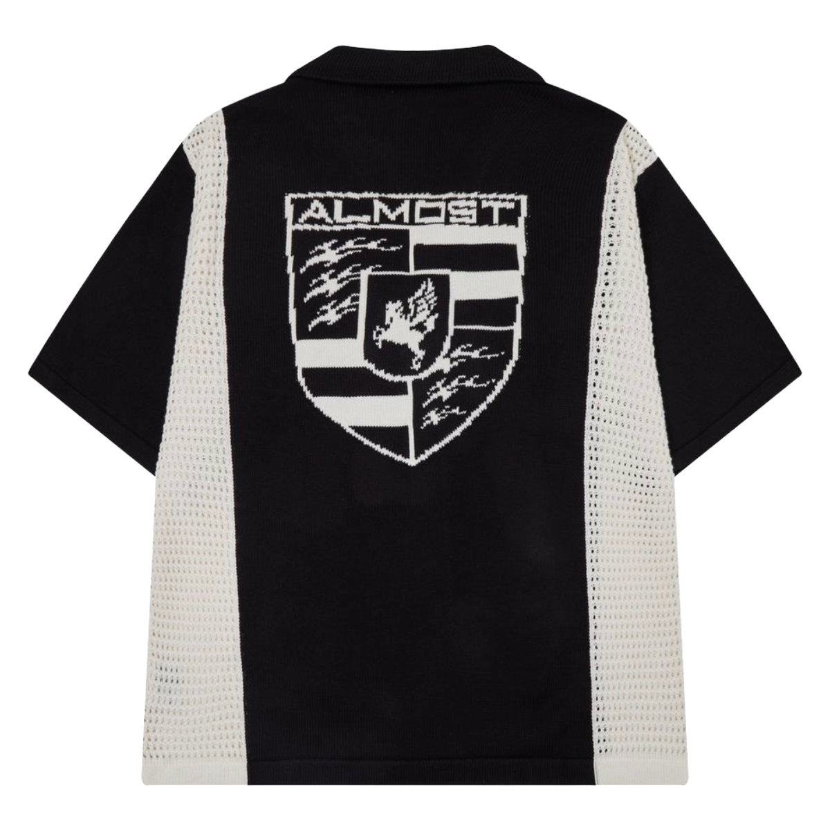 AS 'FORMULA' KNIT BUTTON UP (BLK)