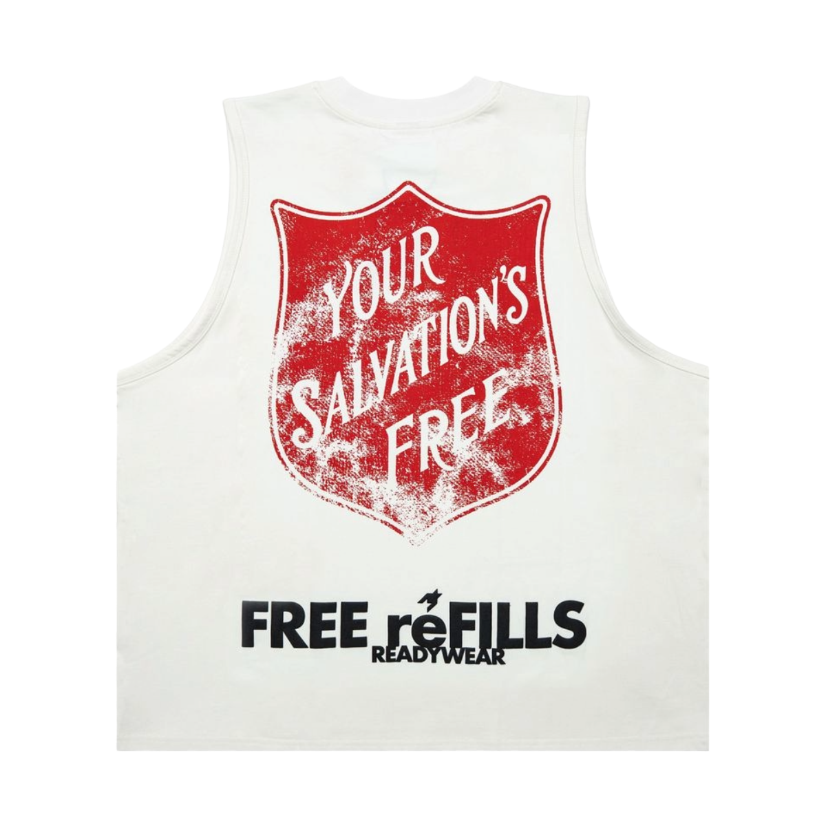 FR 'SALVATION' SLEEVELESS TEE (OFF-WHT)