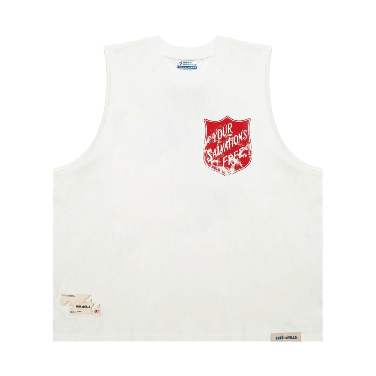 FR 'SALVATION' SLEEVELESS TEE (OFF-WHT)