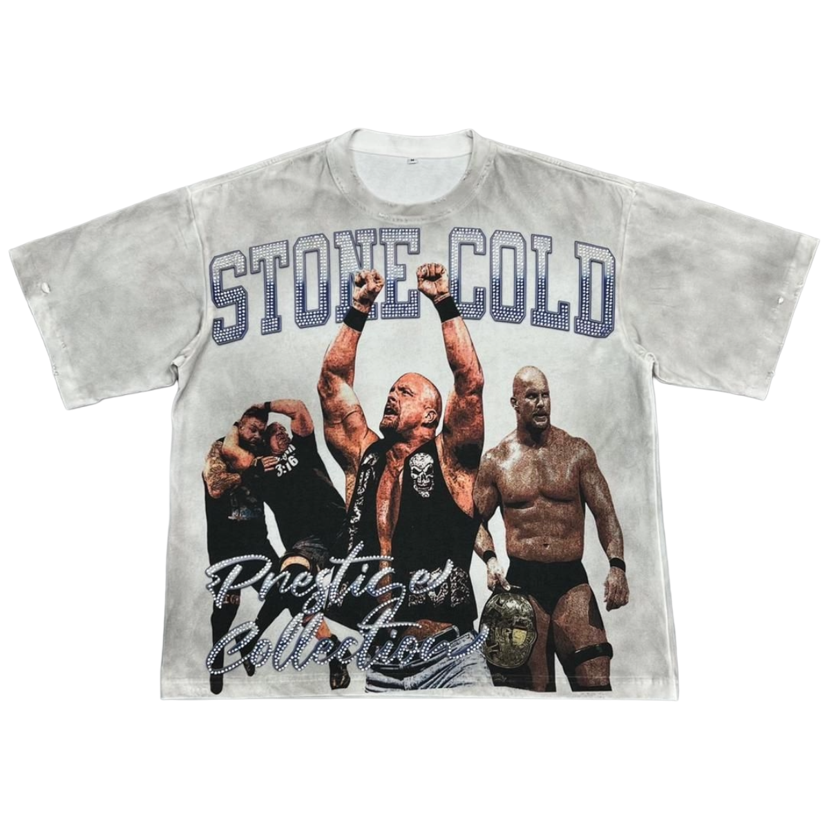PRESTIGE 'STONE COLD' SS TEE (DTY WHT)