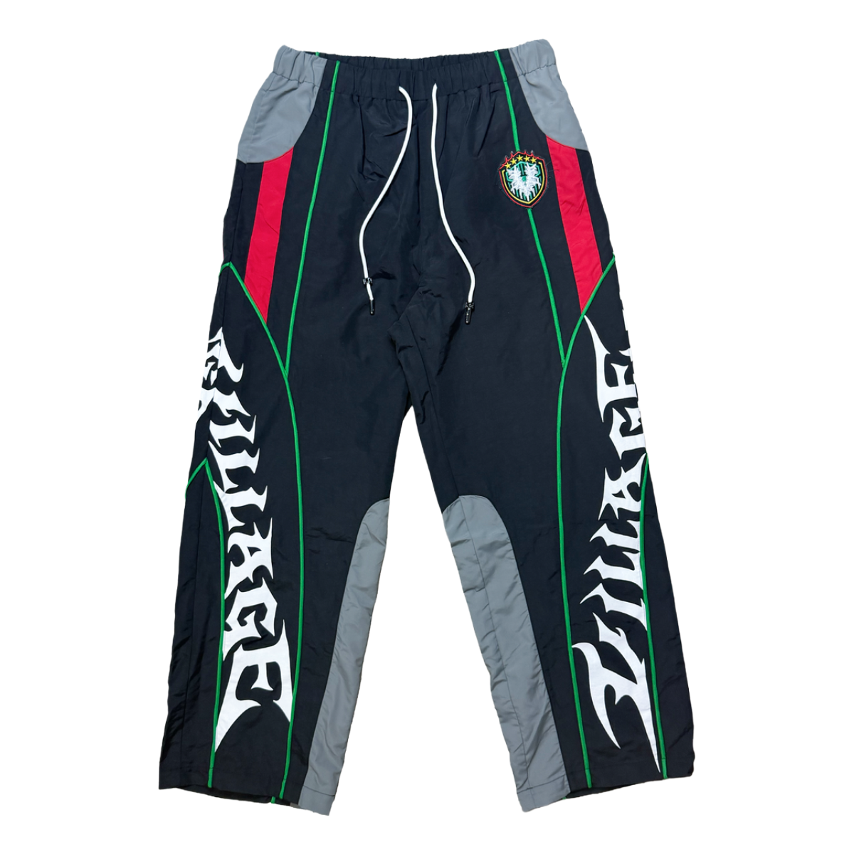 VILLAGE TRACKPANTS (BLK/RED/GRN)