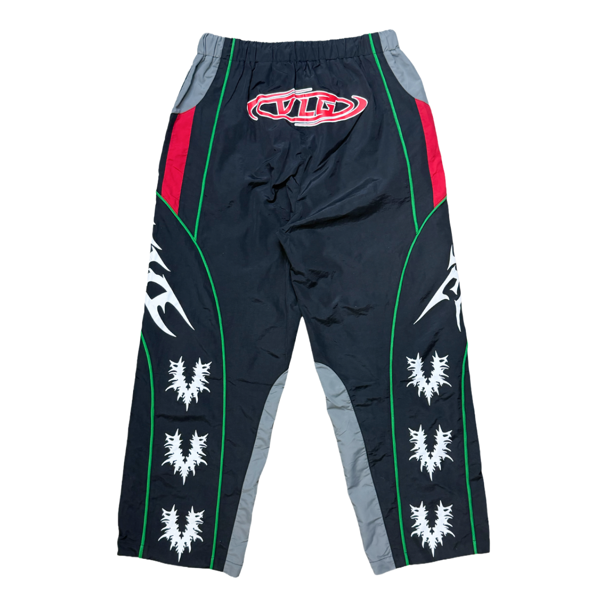 VILLAGE TRACKPANTS (BLK/RED/GRN)