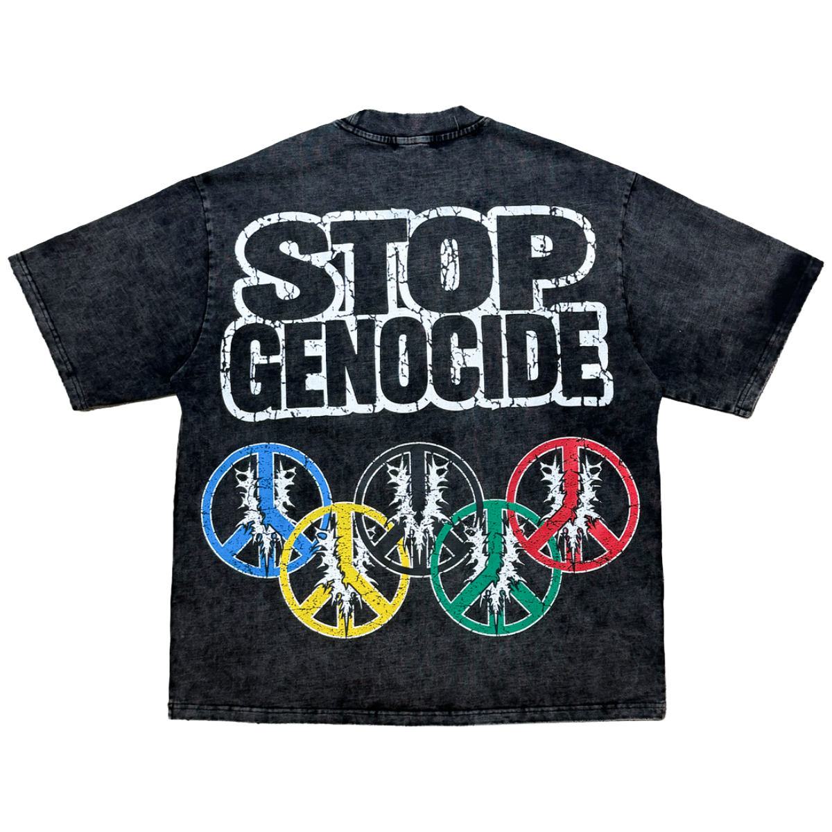 VILLAGE 'WORLDWIDE DISTRACTION' SS TEE (BLK WSH)
