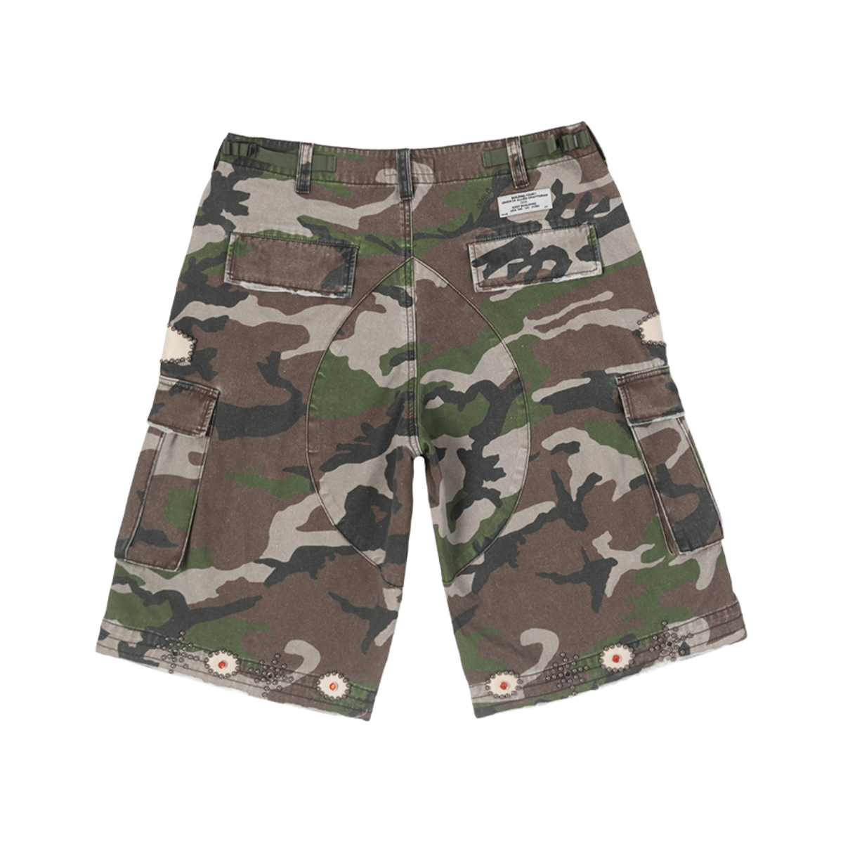 BLDG4 'SOPHIA GRAND' DENIM SHORTS (CAMO)
