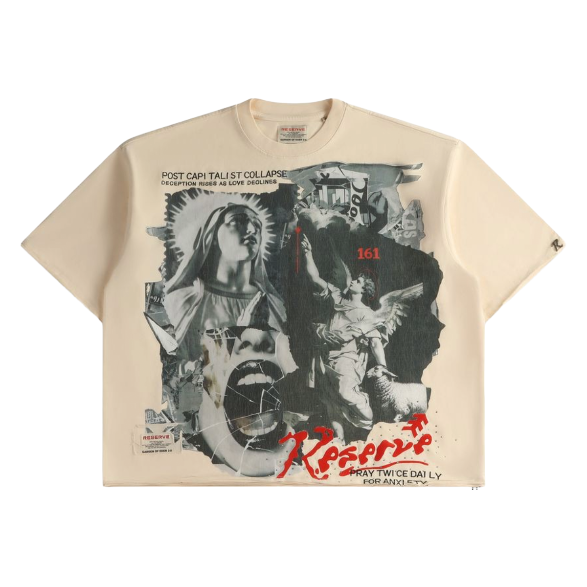 GFTD 'ANXIETY' TEE (BONE)