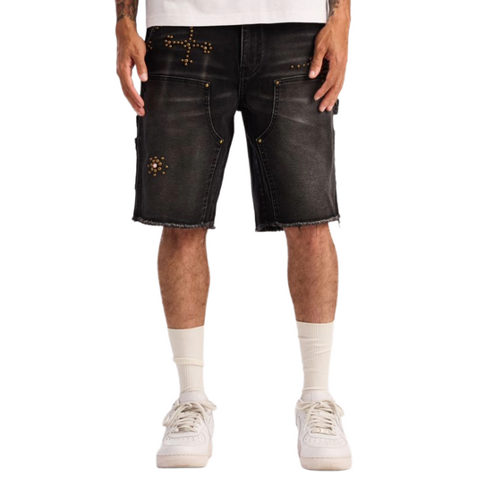 EMBELLISH SHADOW SHORTS (WASHED BLACK)