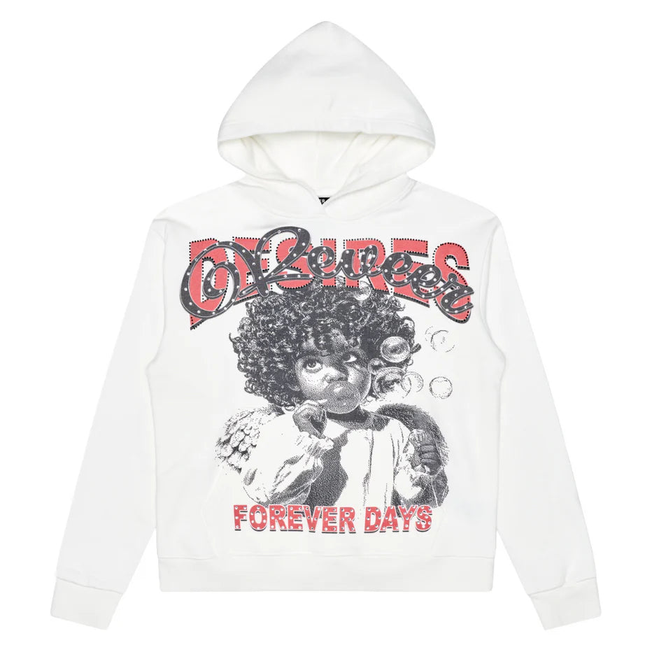 RVR "FOREVER DAYS" WHITE HOODIE