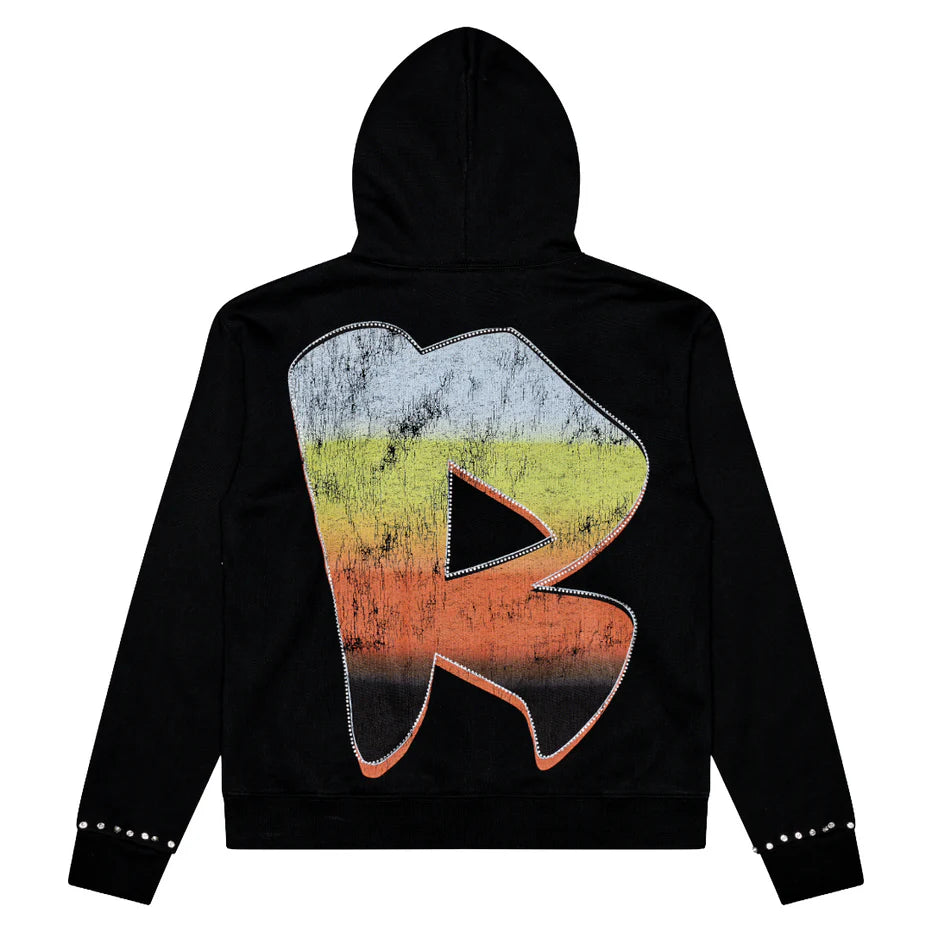 RVR "NO ANGELS" BLACK HOODIE