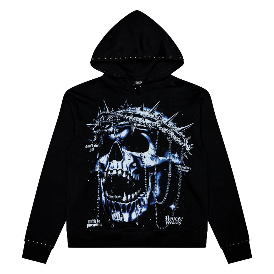 RVR "SALVATION COSTS" BLACK HOODIE