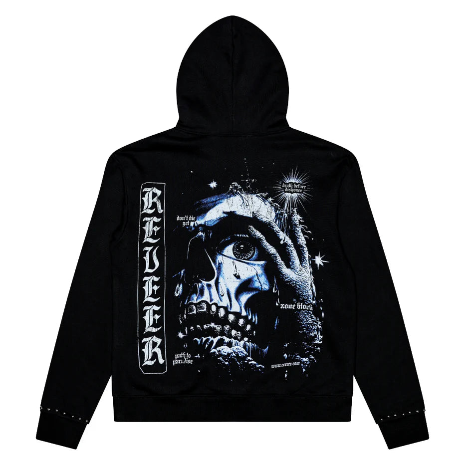 RVR "SALVATION COSTS" BLACK HOODIE