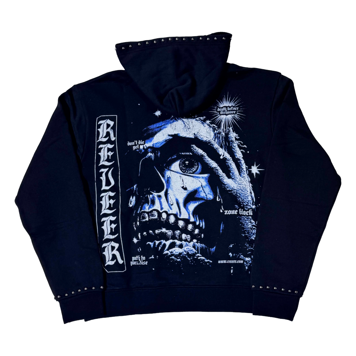 RVR "SALVATION COSTS" BLACK HOODIE