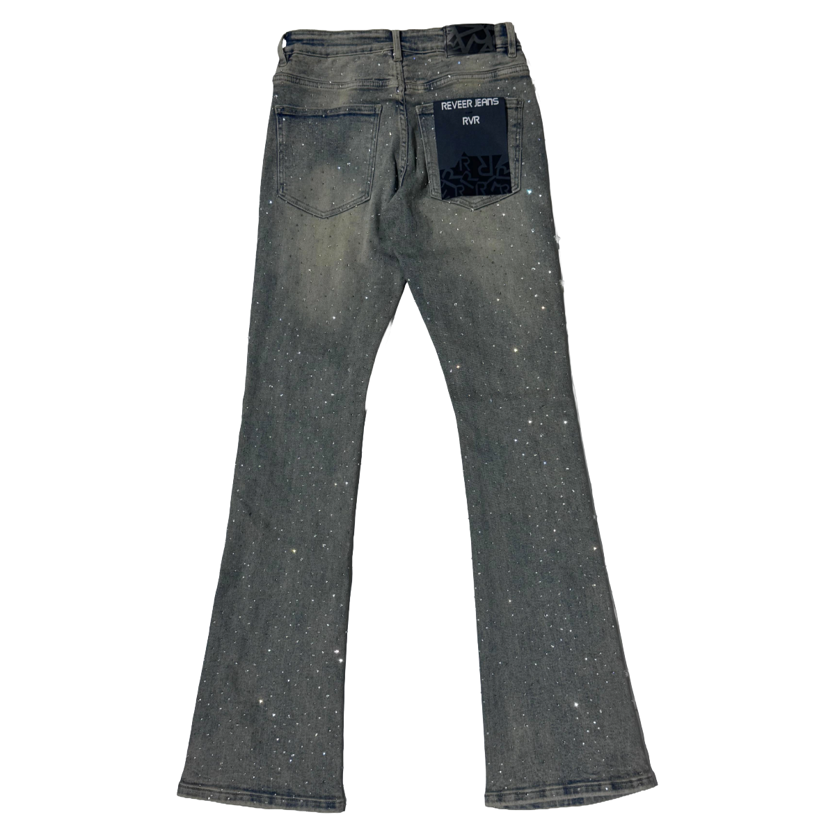 RVR "PEARL" BLUE WASH FLARE DENIM