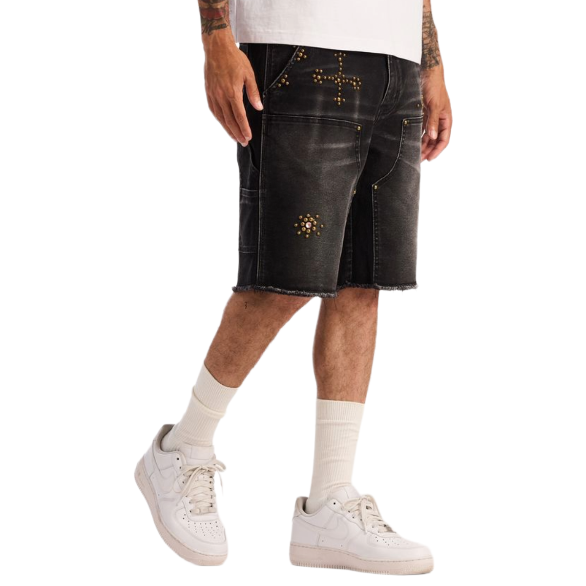 EMBELLISH SHADOW SHORTS (WASHED BLACK)