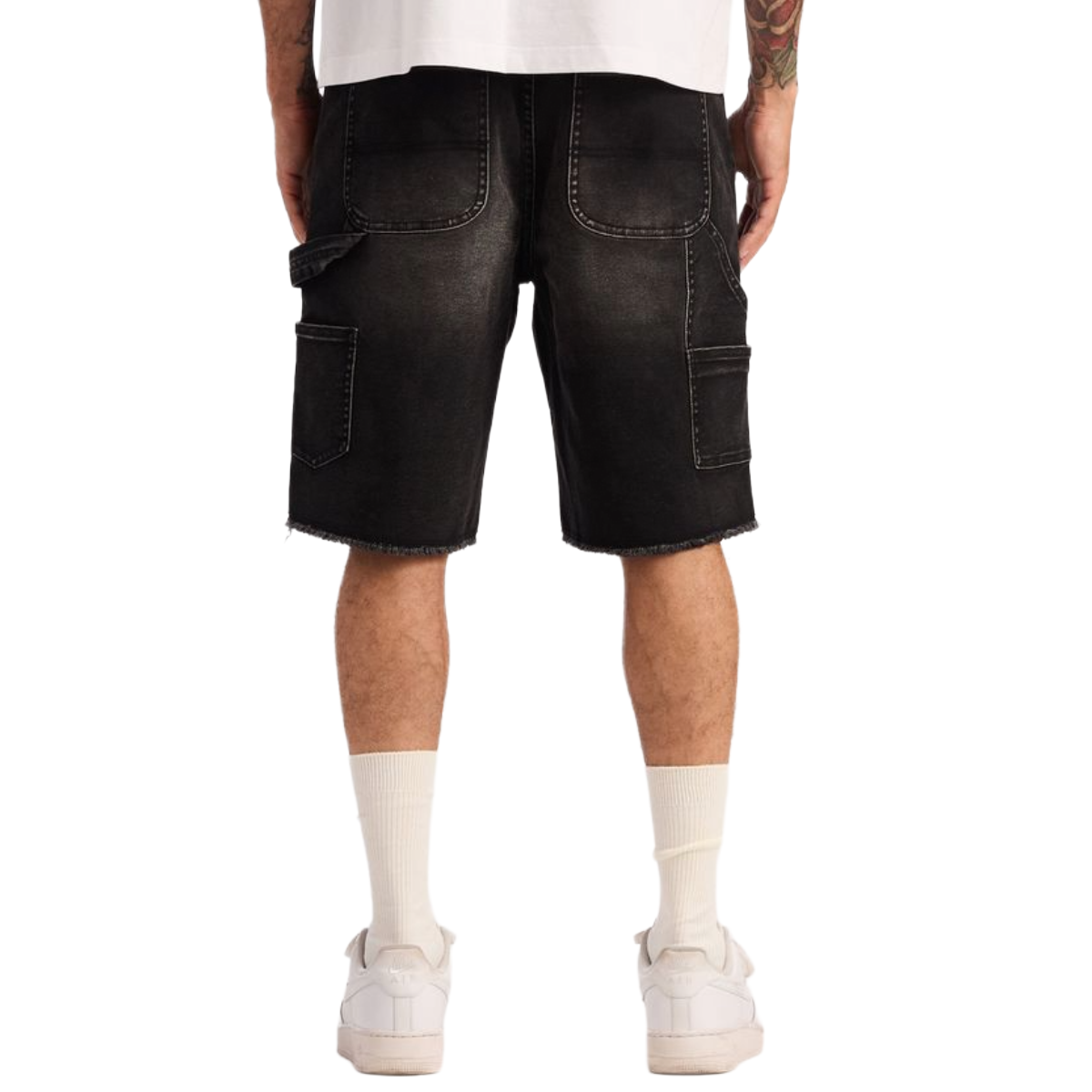 EMBELLISH SHADOW SHORTS (WASHED BLACK)