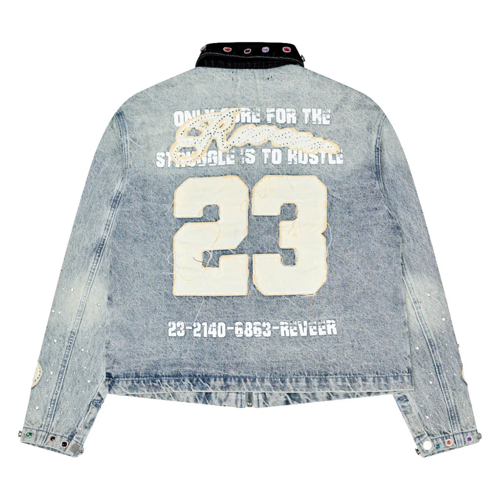 RVR "LEGACY" BLUE WASH DENIM JACKET