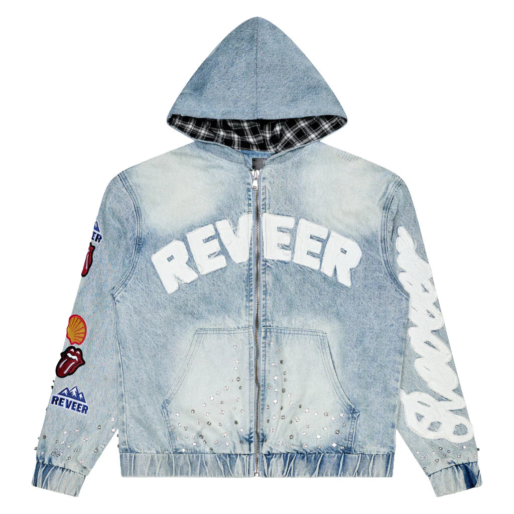RVR "HERITAGE" BLUE DENIM HOODIE