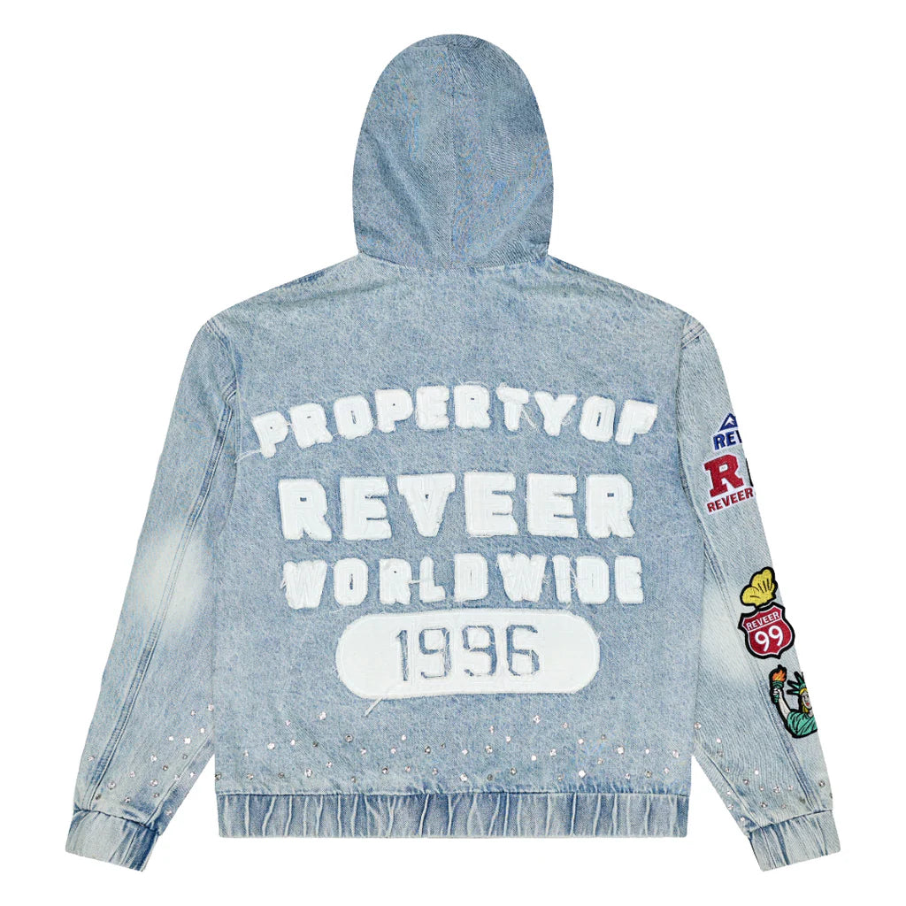 RVR "HERITAGE" BLUE DENIM HOODIE