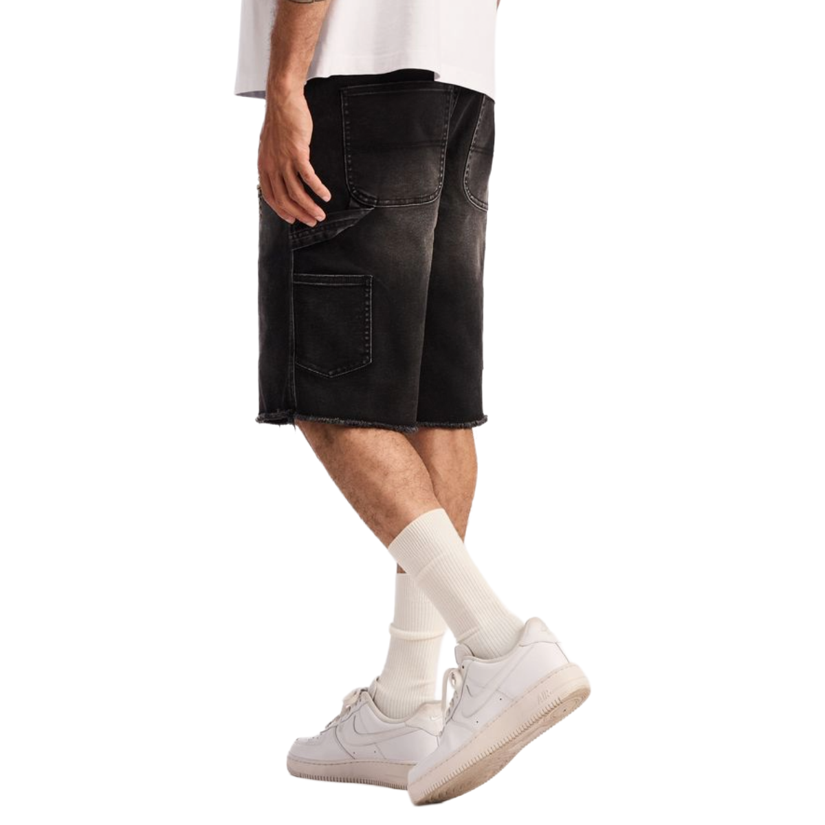 EMBELLISH SHADOW SHORTS (WASHED BLACK)