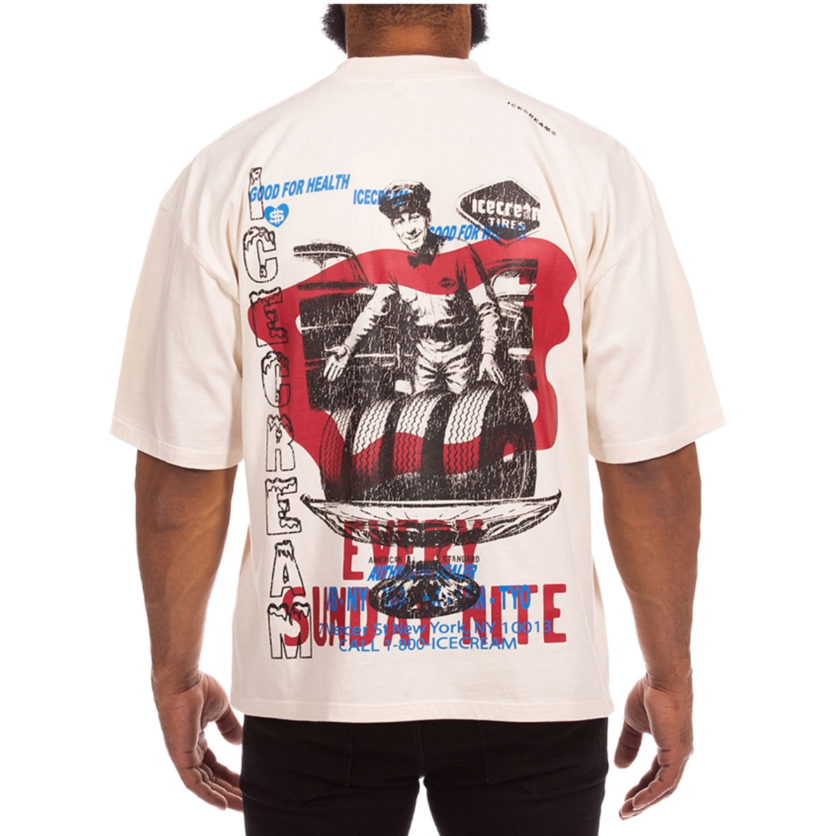 IC 'MELON' SS TEE (ANTQ WHT)