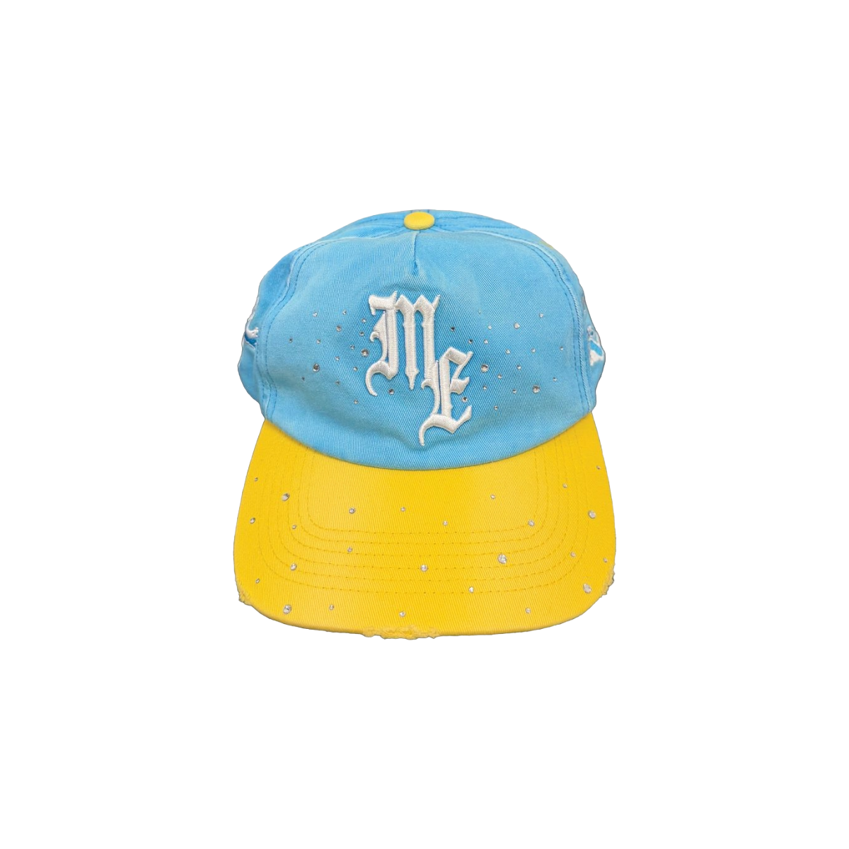 MIXED EMOTION 'ME' HAT (LT BLUE/YLW)