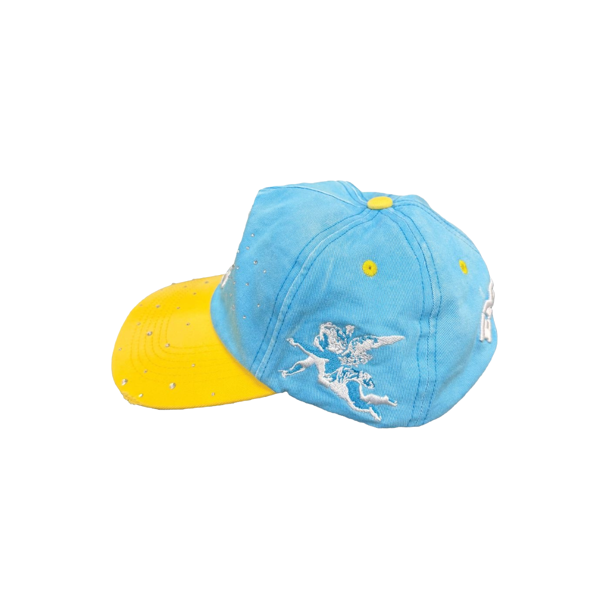 MIXED EMOTION 'ME' HAT (LT BLUE/YLW)