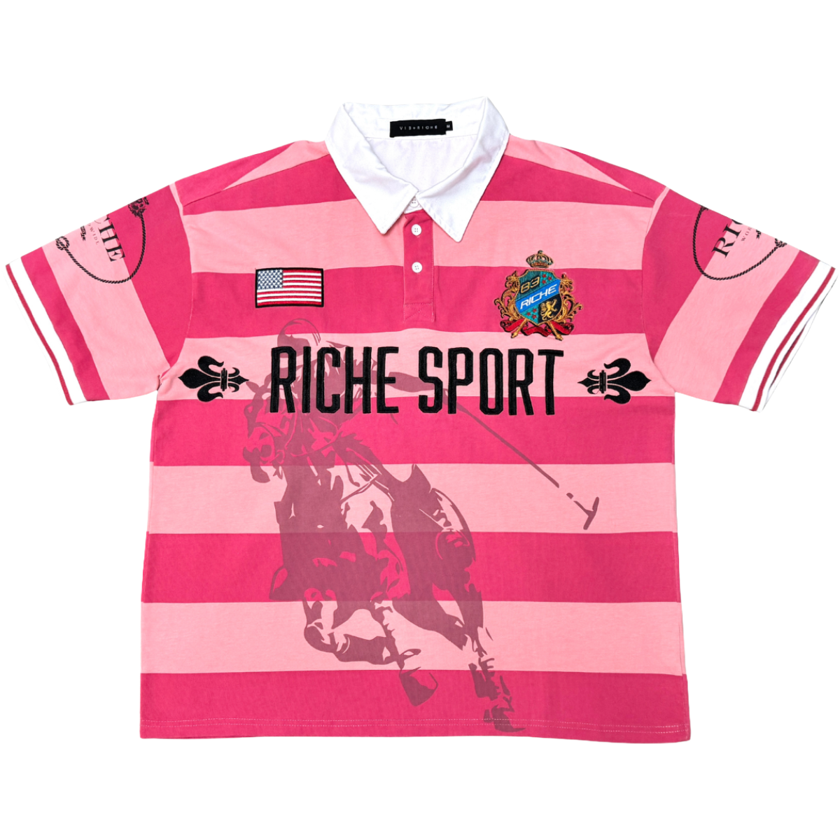 VIERICHE 'RICH AS FUXX' SS POLO (PINK)