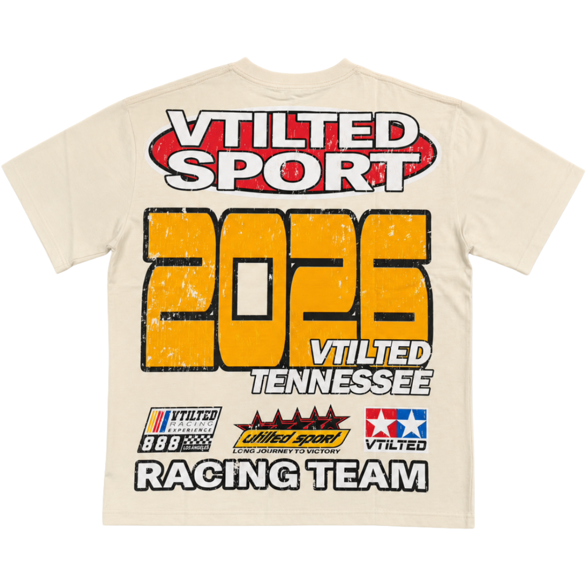 VTILTED 'FIVESTAR' SS TEE (CRM)