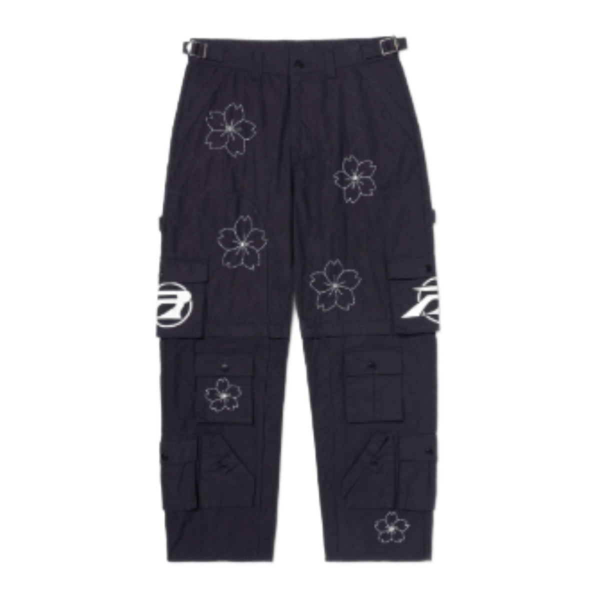 RR CONVERTIBLE QUILTED CARGO PANTS (BLK)