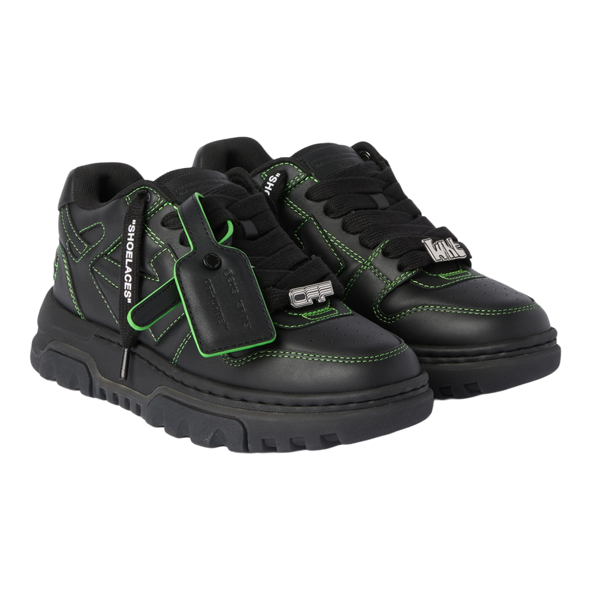 OFF-WHITE 'OUT OF OFFICE' CHUNKY (BLK/GRN)