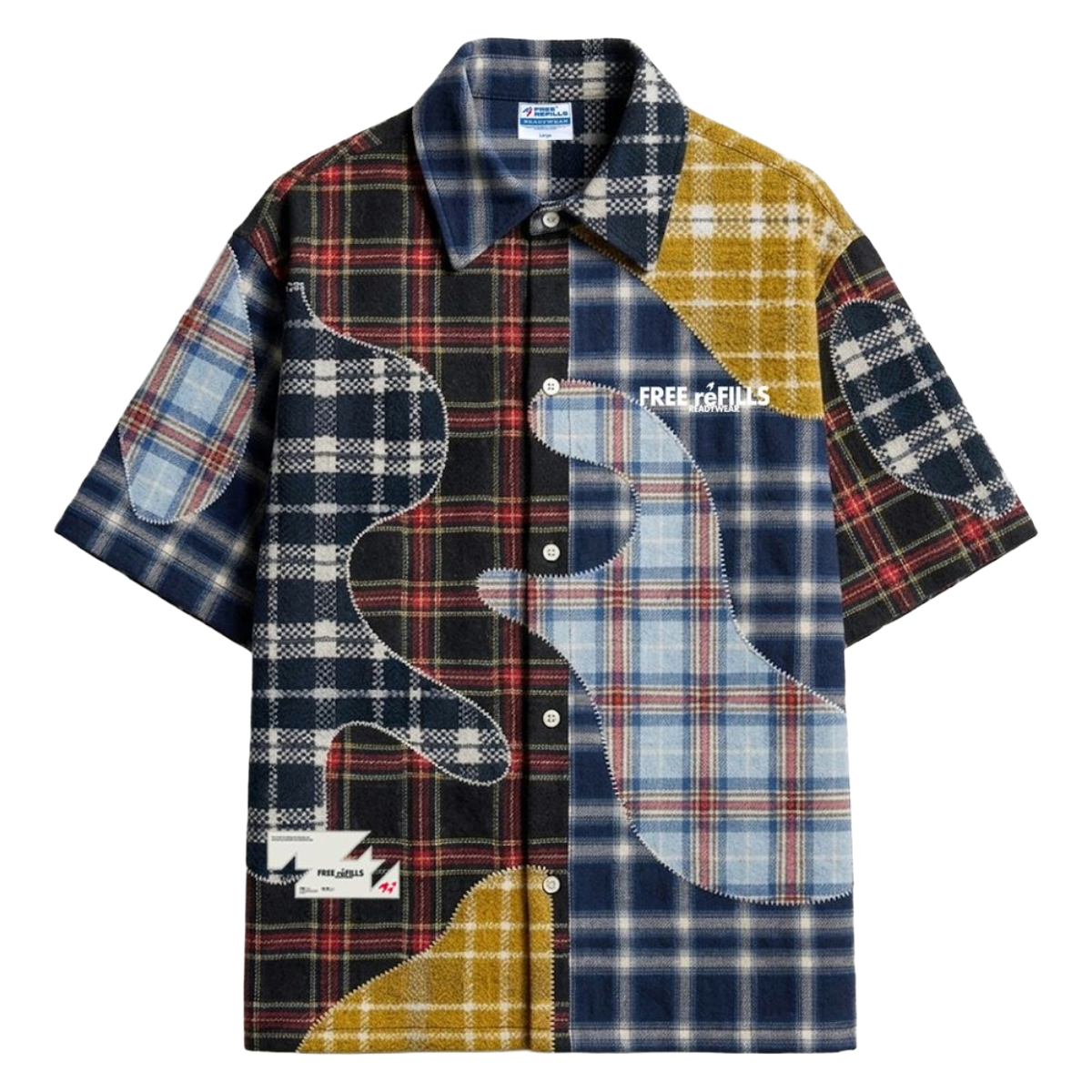 FR 'CLASHING' SS FLANNEL (MLTI)