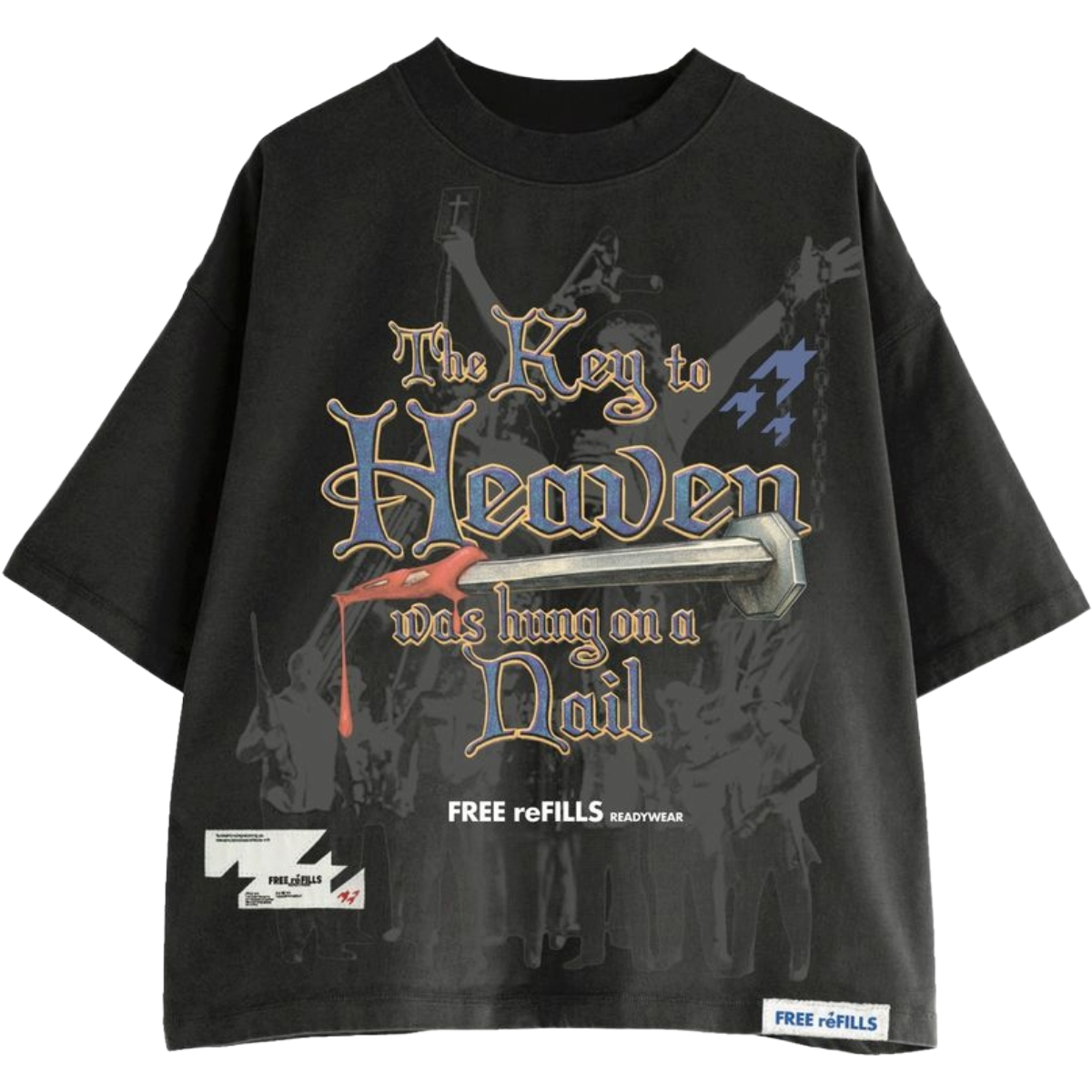 FR 'HEAVEN' SS TEE (BLK)