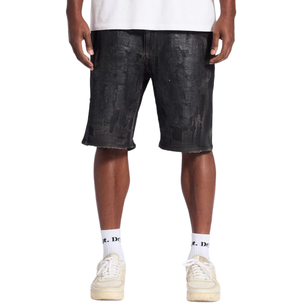 EMBELLISH 'CHROME' SHORTS (BLK)