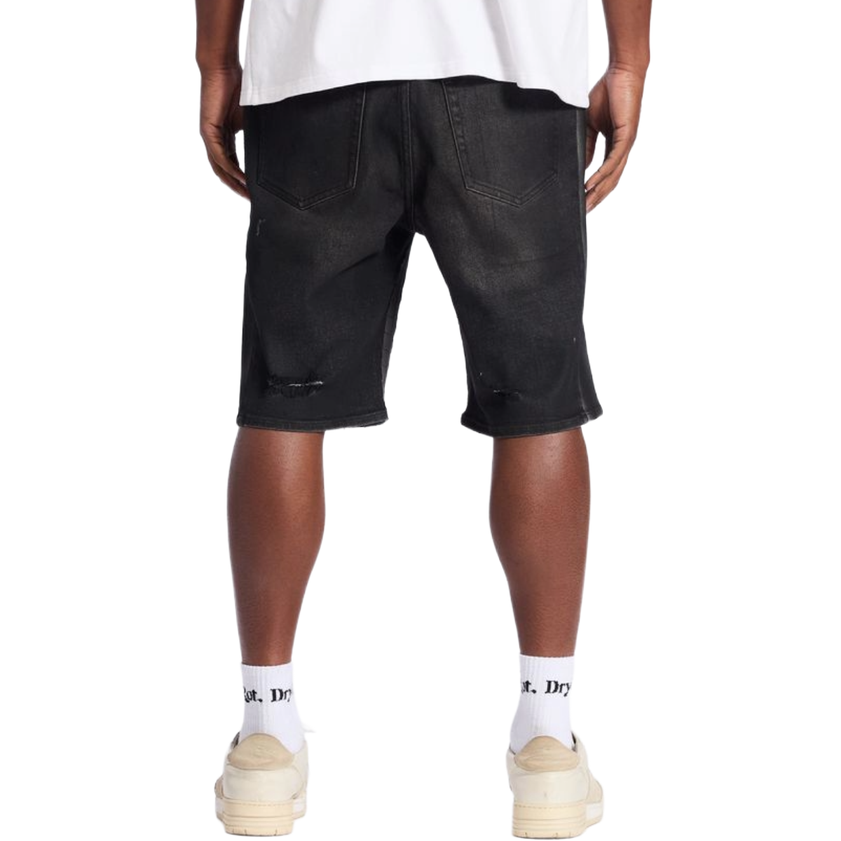EMBELLISH 'CHROME' SHORTS (BLK)