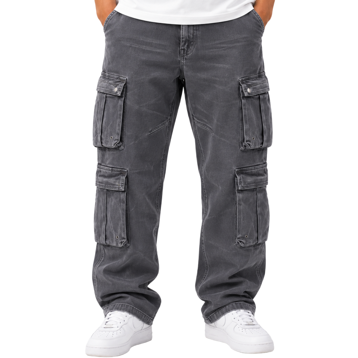 WAIMEA 'TWILL' RELAXED CARGO (BLK)
