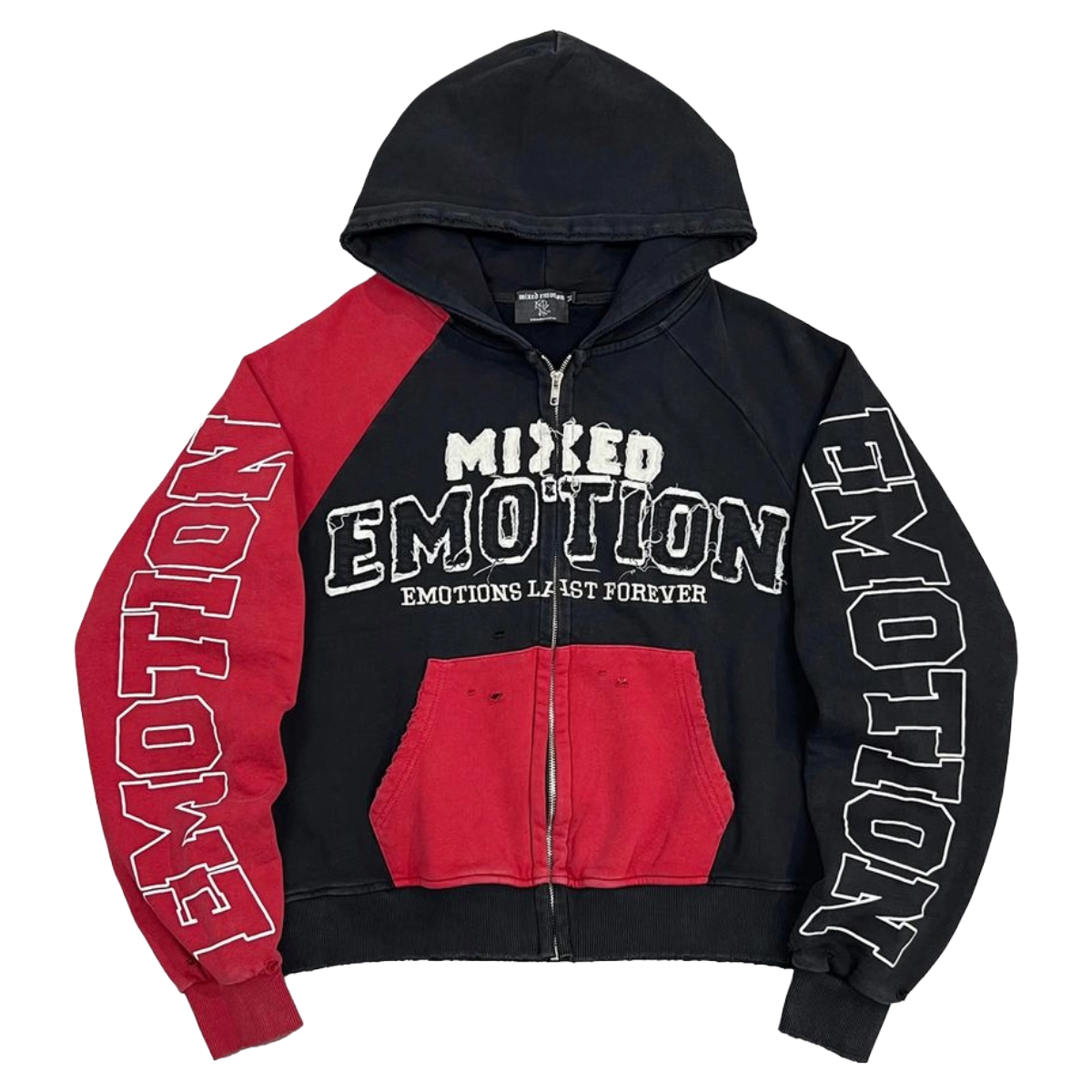 ME 'SPLIT DECISION' HOODIE (BLK/RED)