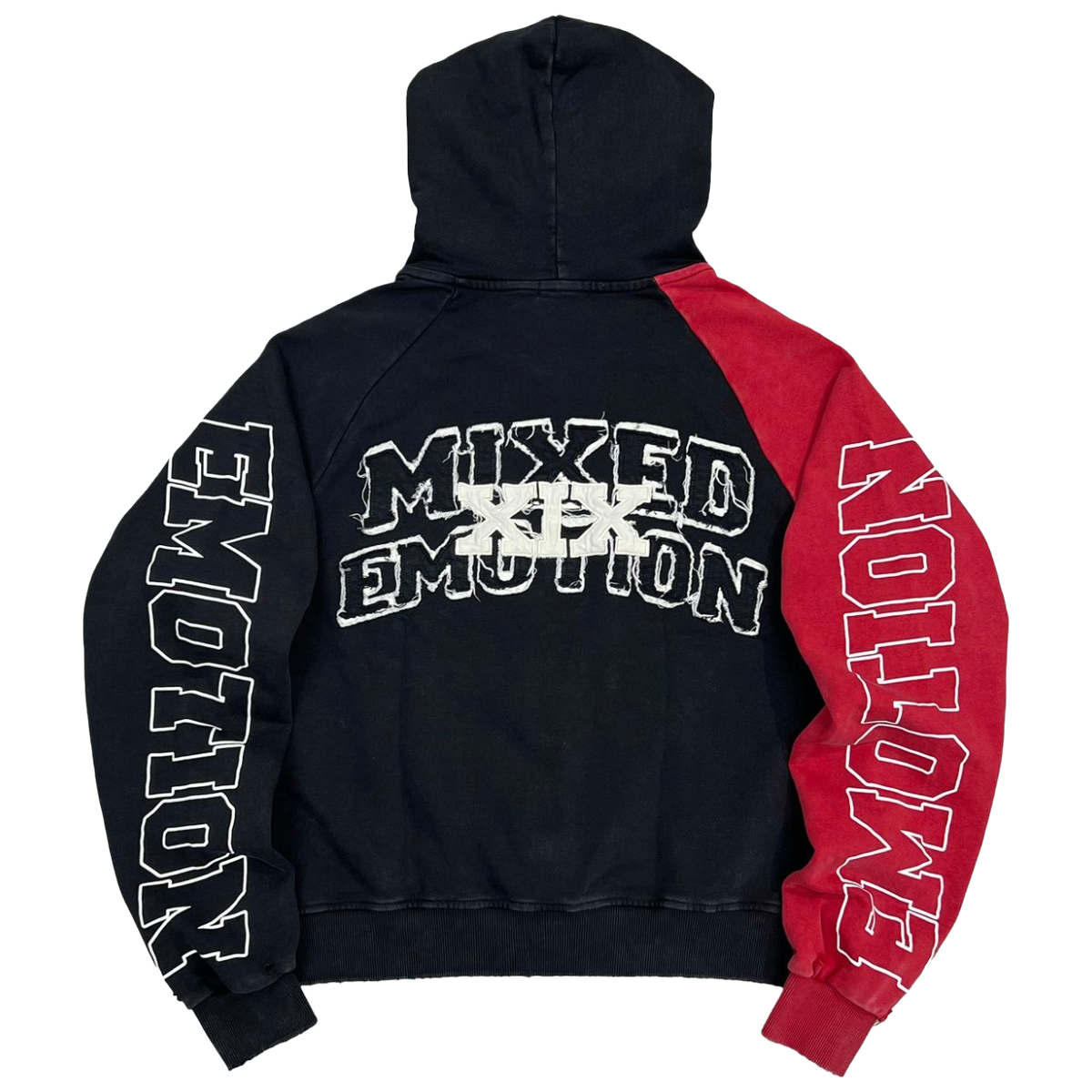 ME 'SPLIT DECISION' HOODIE (BLK/RED)
