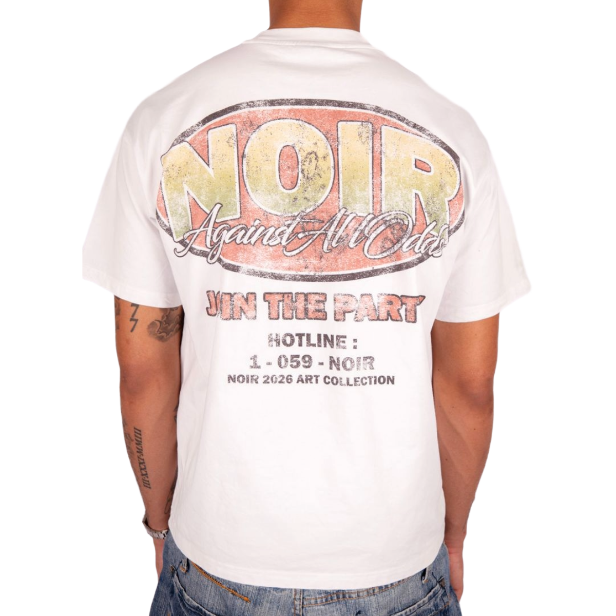 NOIR 'TROPICA' SS TEE (WHT)